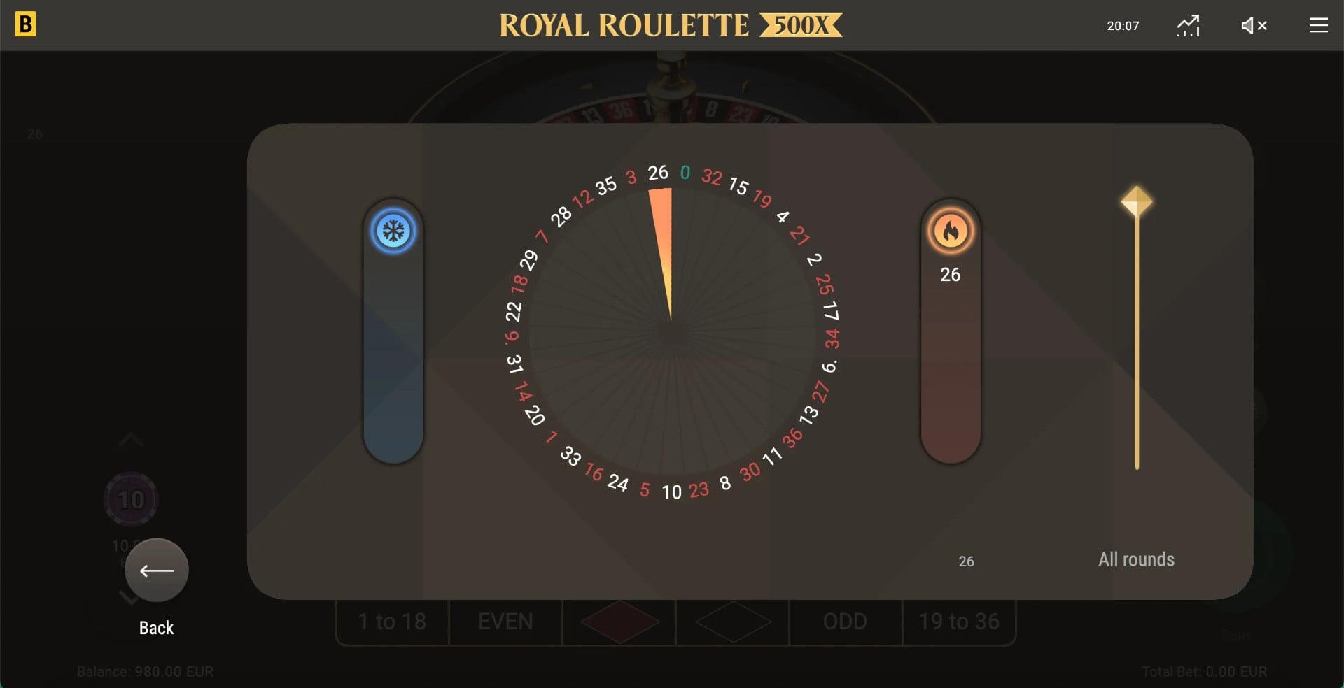BGaming Royal Roulette 500x Gameplay 3